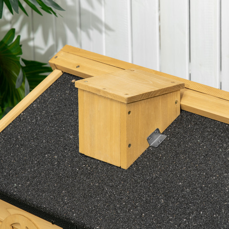 Rabbit Hutch Guinea Pig Hutch 2 Tiers withTray & Ramp for 1-2 Rabbits