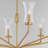 Yuriko 8 - Light Steel Dimmable Classic / Traditional Chandelier