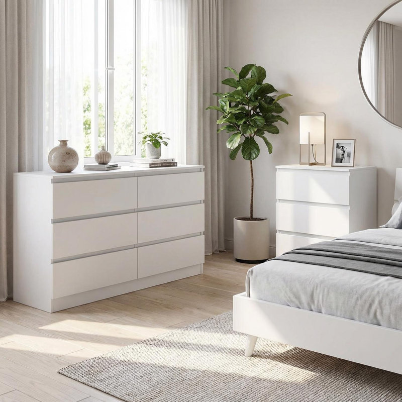 110cm W 9 - Drawer Chest of Drawers