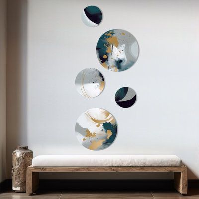 Abstract Wall Decor on Metal