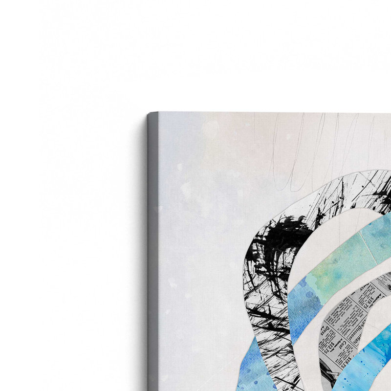 «Entwined Loops III» par Laura Gibson, reproduction d'art sur toile, H 12 po x l 12 po
