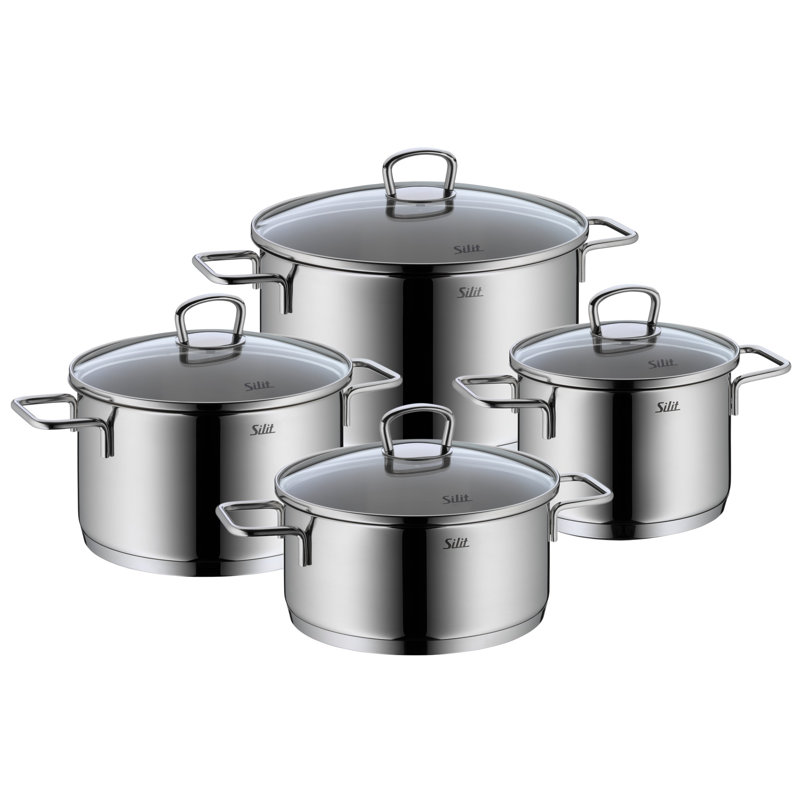 3 Piece Pot Set with Lids