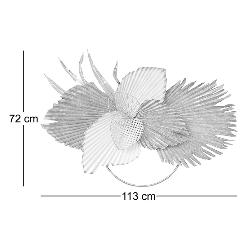 Coastal Plants & Flowers Wall Decor on Metal