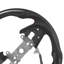 Steering Wheel for 2016-2021 Honda Civic, Carbon Fiber Steering Wheel D-Shaped Flat-Bottom, Leather Grip with Non-Slip Texture & Precise Stitching, Accessories Replacement for Honda Civic, Black