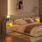 Nightstand With LED Lights & Power Outlet & Fingerprint Lock-2092640829