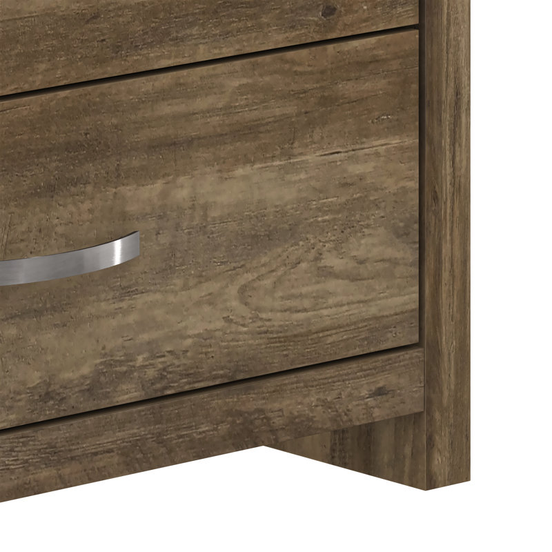 Aimaan 5 Drawer 29.6"W Dresser, Knotty Oak