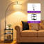 193cm Powder Coated Tray Table Floor Lamp