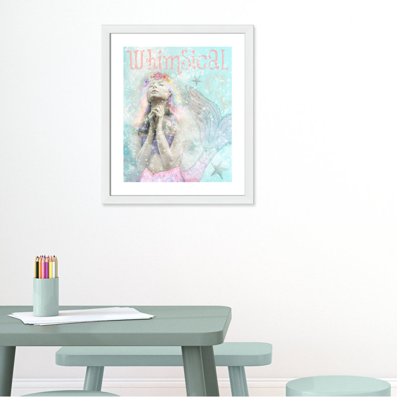 Impression sur papier sirène, H 26,5 po x l 22,5 po x P 0,625 po, Encadré plat blanc