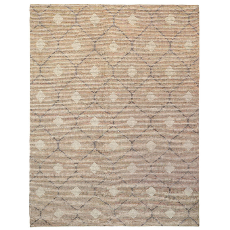 Tapis brun tissé à la main Reign, Rectangle 9 pi x 12 pi
