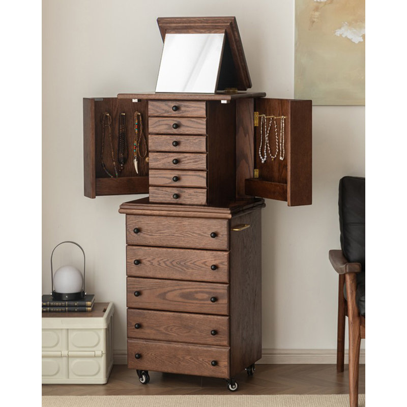 Armoire à bijoux Mid-Century, Brun