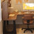 Nut-brown L-Shaped Solid Wood writing desk-118342393-118342396