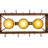 Rectangle Chandelier Pot Rack