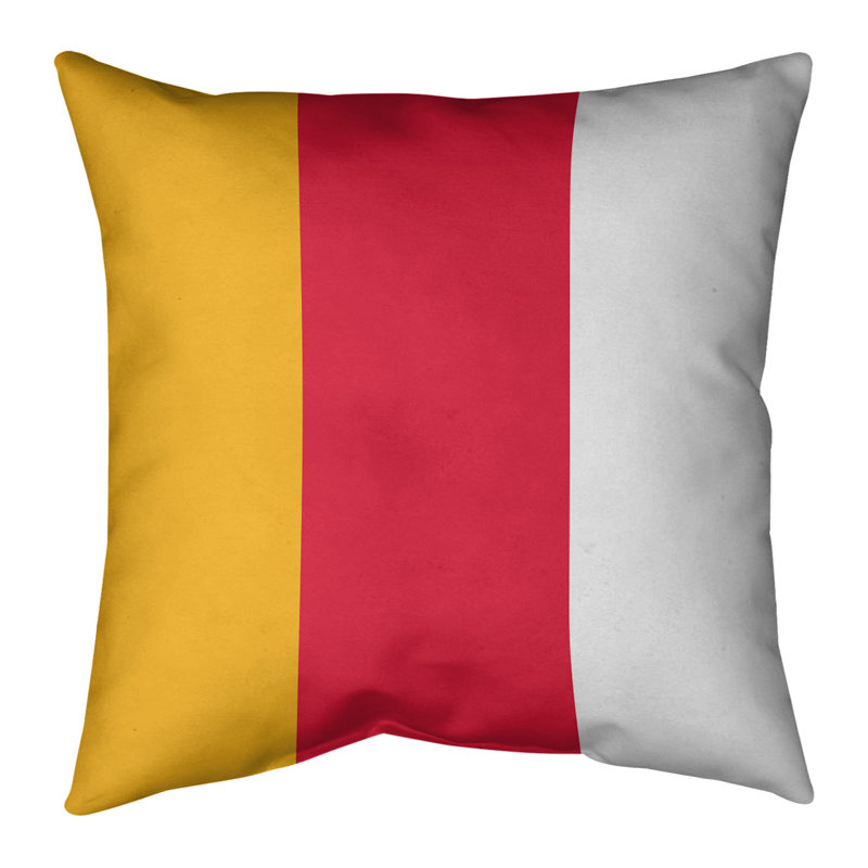  Housse de coussin Euro, Rouge, Polyester filé