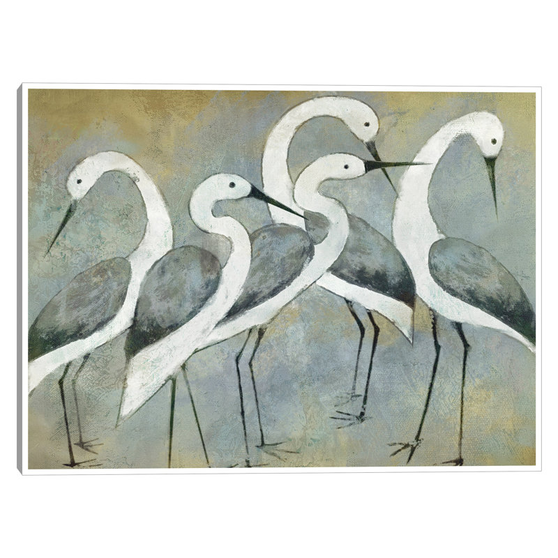 «Crane Portrait Light» par Studio Arts, reproduction d'art sur toile, L 57 po x H 43 po