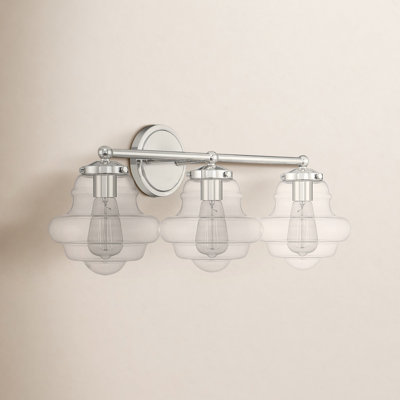 Marah 3 Light Transparent Dimmable Vanity Light