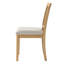 Chaises de salle à manger modernes scandinaves avec dossier courbé en bois et siège en tissu-807547288