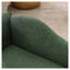 Canapé-lit surdimensionné pour animaux de compagnie surdimensionné pour grands chiens - Dossier à vagues irrégulières, accoudoir simple, tissu en lin respirant de qualité supérieure et coussin moelleux - vert olive-1851721502