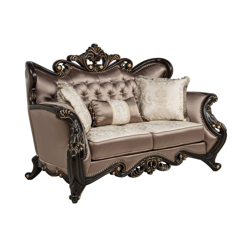 Causeuse rembourrée 71,5 po Carrara Brown 