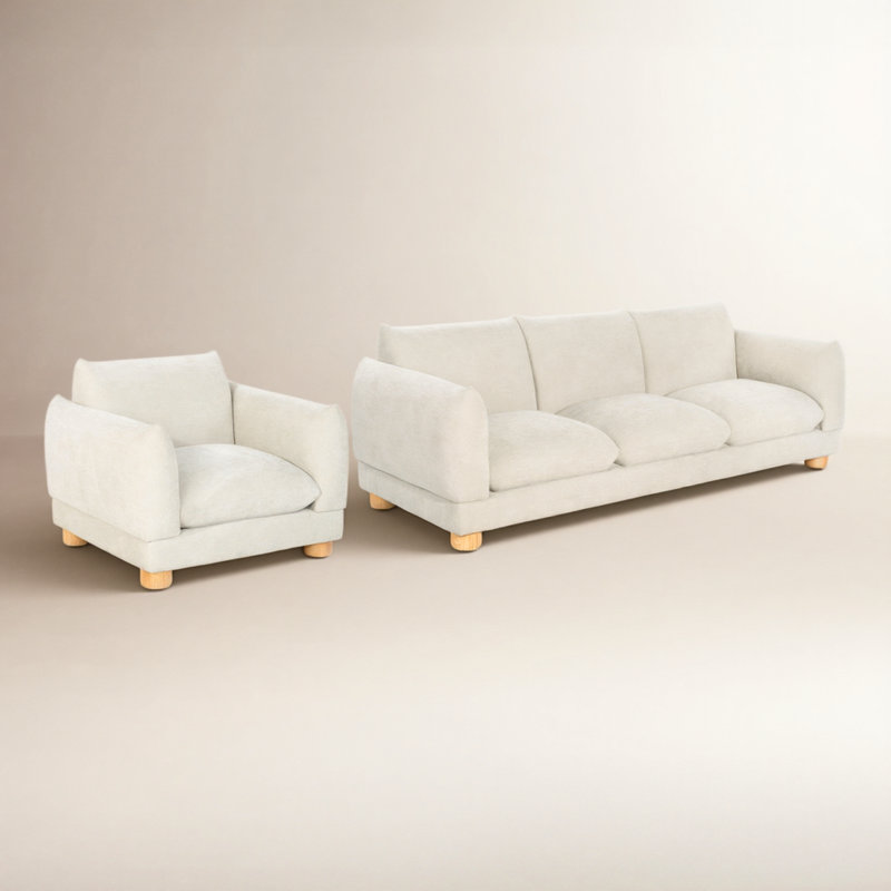 Ensemble de salon 2 pièces Damara, Beige