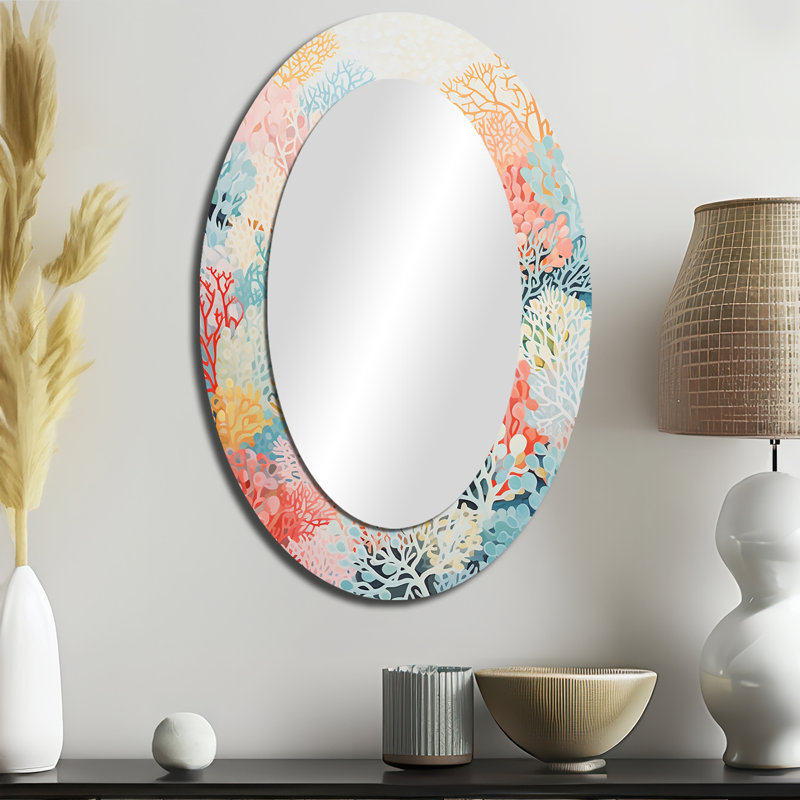 Miroir mural Coral Reef Barrier Expression - Coastal, 36 po x 24 po
