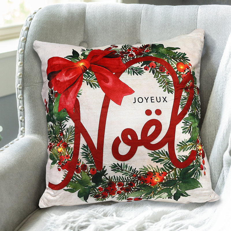 Cotton Blend Throw Pillow