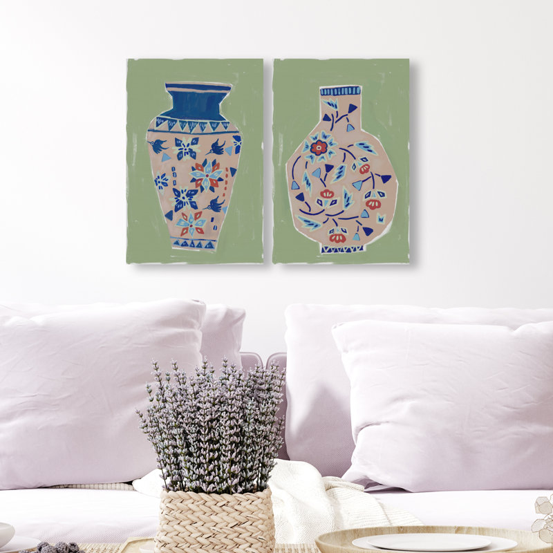 Heirloom Vase Set Set by Oliver Gal, 15" H x 10" W, Gallery Wrapped
