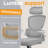 Lidwien Ergonomic Breathable Mesh Office Chair with Adjustable Headrest and Flip-Up Arms-1520244775