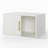24" White Cube Storage Organizer w/ Sliding Door - Stackable Modular Bookshelf & Storage cabinet