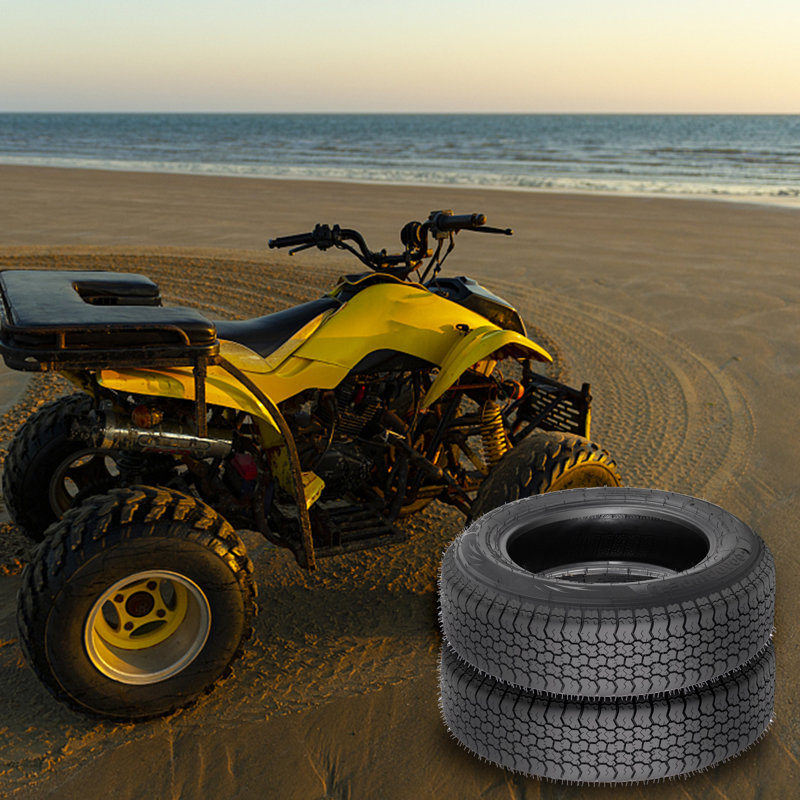 2-Pack ST205/75D15 Trailer Tires. Deep  Bias Ply. Load Range C