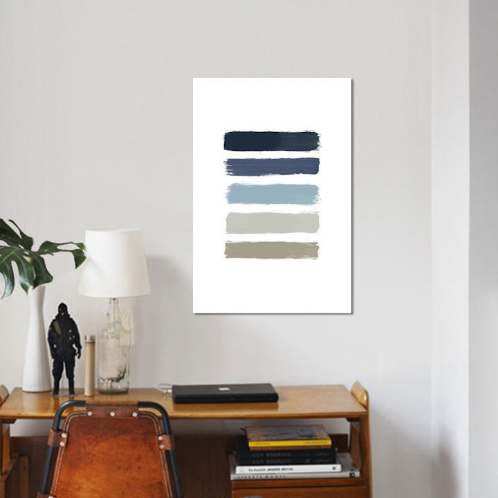 «Stripes», reproduction d'impression sur toile, H 18 po x l 12 po x P 1,5 po, Toile tendue, Pas de tapis