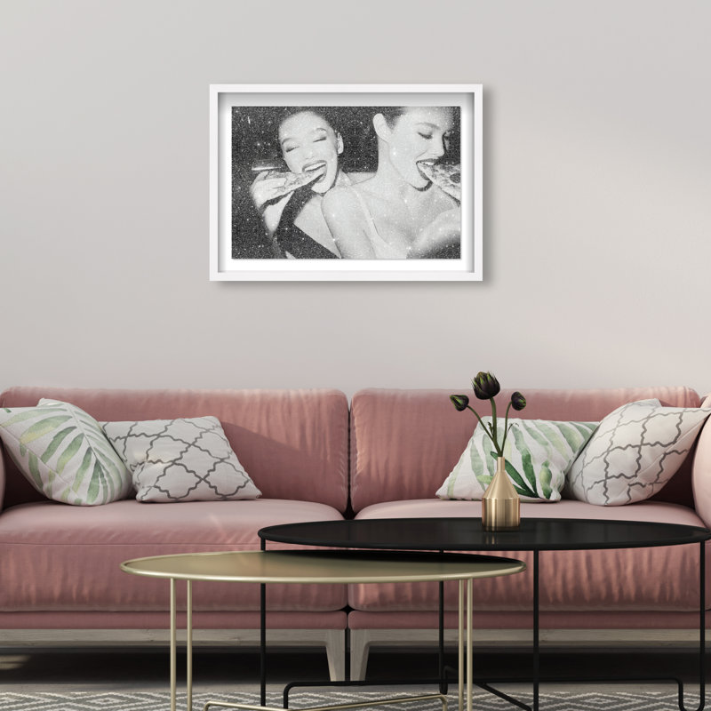 Midnight Mozzarella Print by Oliver Gal, 31.5"H x 46.5"W, White Shadowbox