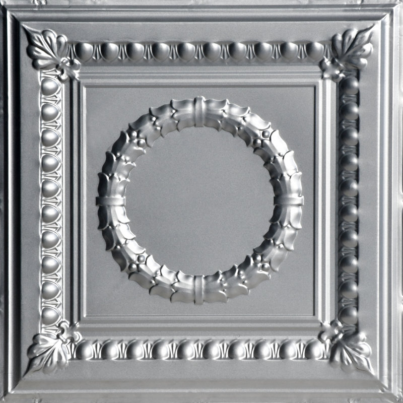 Carreau de plafond en étain Victory, Acier laqué