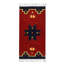 Tapis bourgogne / bleu en laine Lanh
