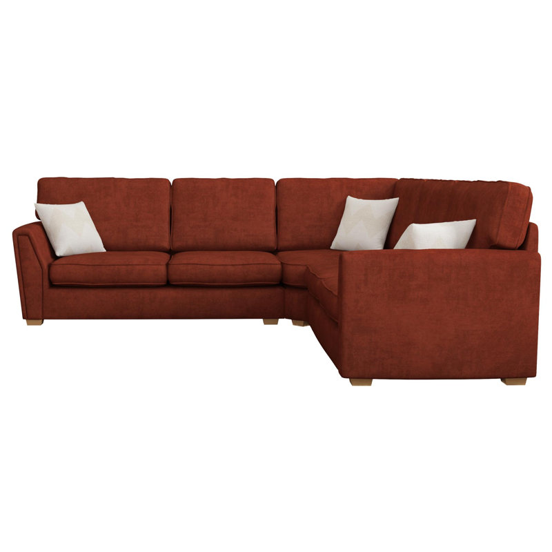 Wendleberry Corner with two seats both sides, Fixed Back, Olive Polyester