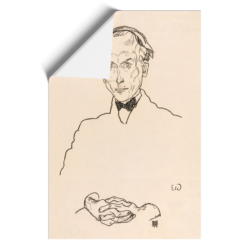 Dr. Ernst Wagner by Egon Schiele - No Frame Painting, 42cm H x 30cm W x 0.1cm D