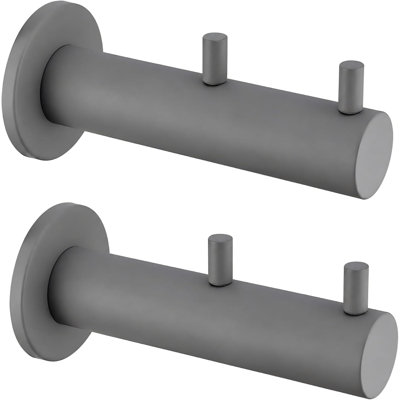 Double Heavy-Duty Wall Hooks, 304 Stainless Steel, 2-Pack