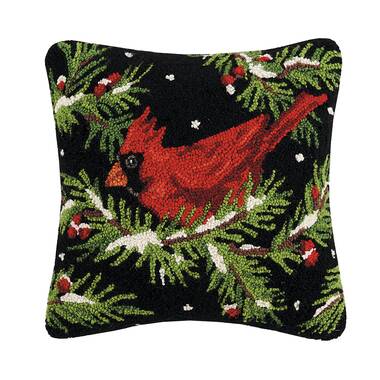 Pillow Rug Hooking Kit - Cardinal Pair