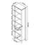 Izzie 199.9cm H Boat Bookcase-35369724