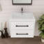 Meuble-lavabo mural 24 po avec lavabo en acrylique renforcé Victoria-97880845