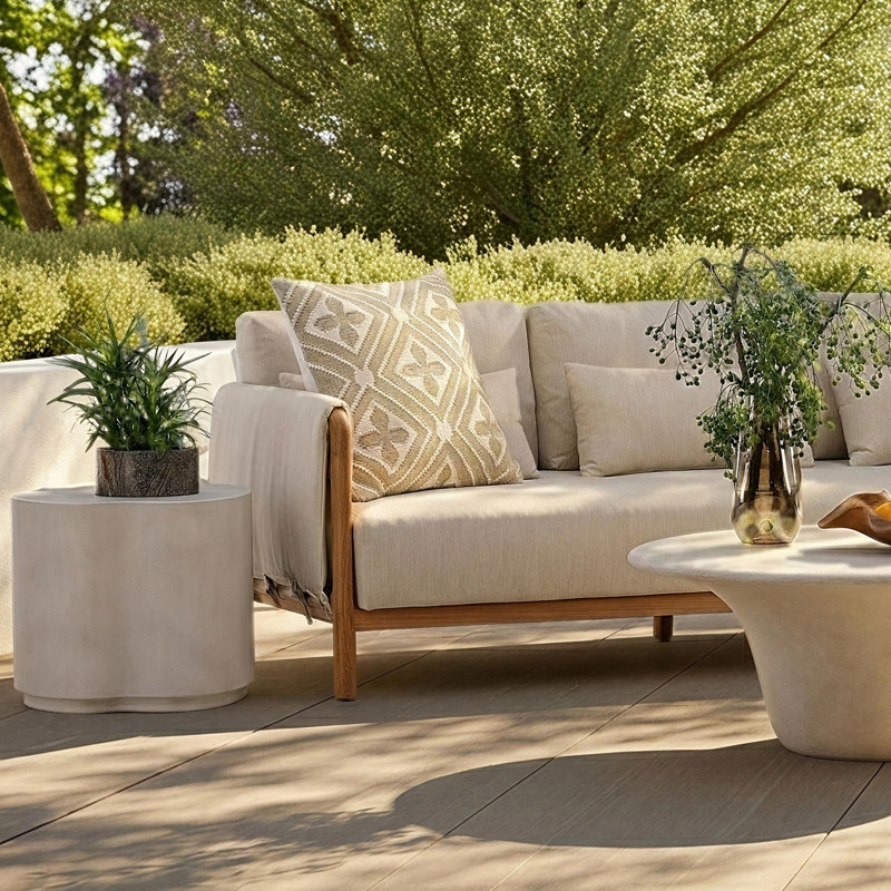 Xyra Outdoor Side Table, 18" H x 22" W x 22" D