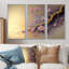 Rose et prune, cerisier en fleurs, branche VII - ensemble d'art mural moderne sur toile-88084708-88084706