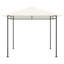 Tissu pour pavillon de jardin Vidaxl, grand pavillon de jardin rectangulaire en acier durable-113564159-113564155