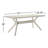Muhsina Cross Leg Rectangular Dining Table-804823876-786504166