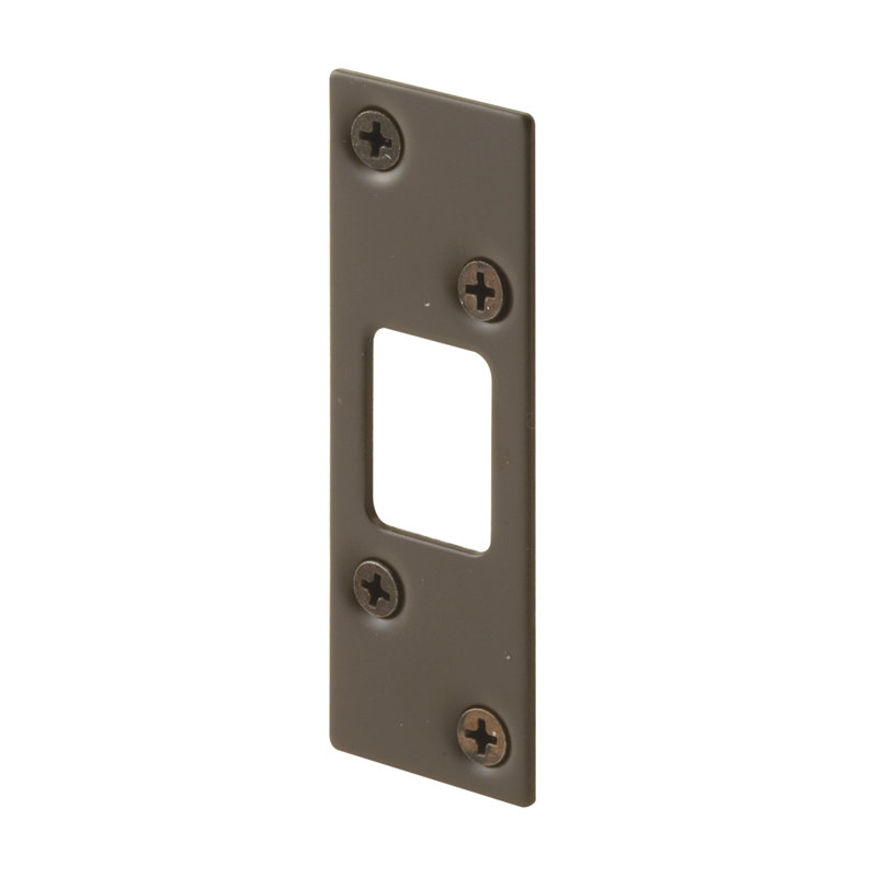 Prime-Line Classic Bronze, High Security Deadbolt Strike (Single Pack)