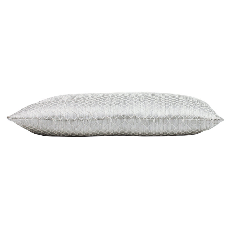 Geometric Rectangular Cushion, Chrome
