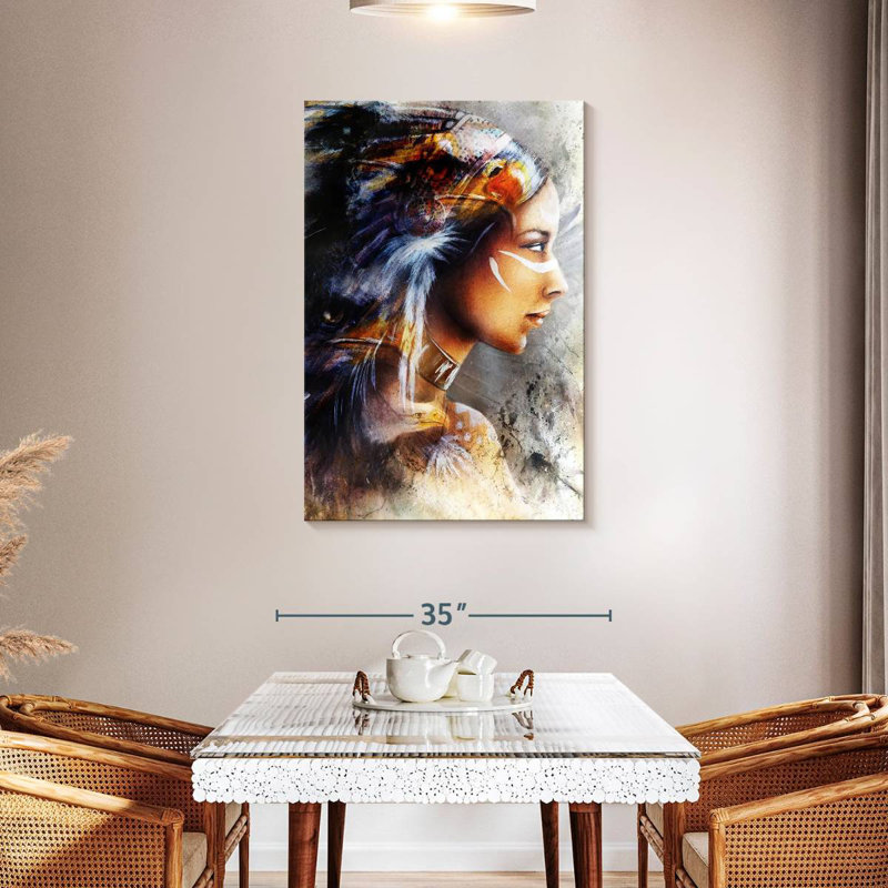 Lelar Indian Warrior, 45" H x 30" W