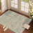 Area Rugs For Living Room, Washable Neutral Hand-Painted Floral Bedroom Rug, Vintage Distressed Non Slip Low Pile Large Carpet, Soft Retro Dining Room Office Rug-2090386763