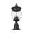 Ashdown 3 Light Outdoor Pier Mounted Fixture in Black