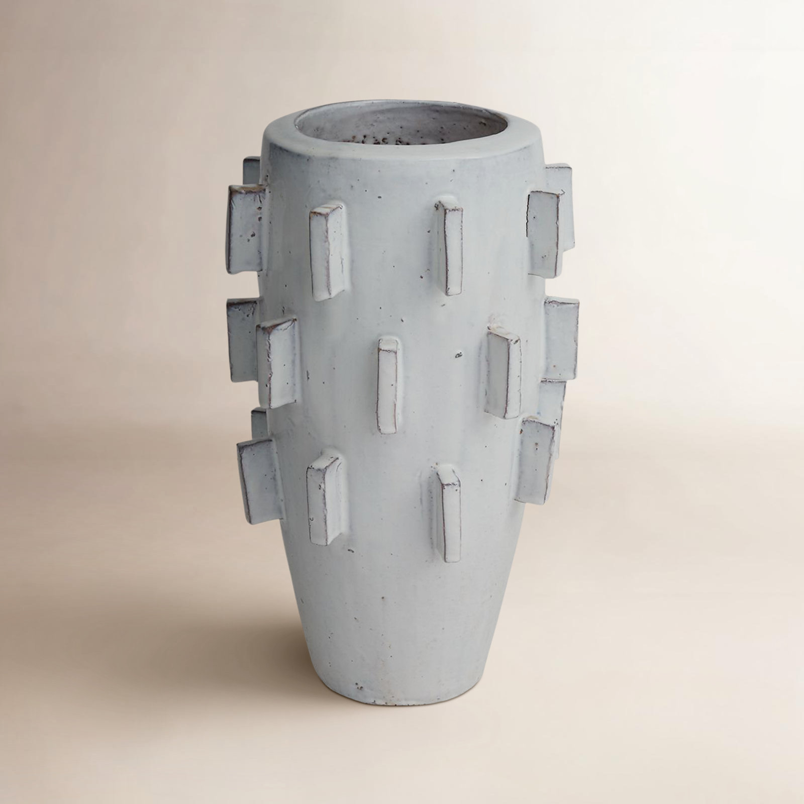 Kramer Handmade Ceramic Pot Planter, 19.75" H x 12" W x 12" D