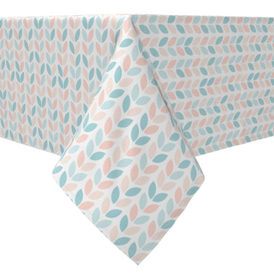 Square Tablecloth, 100% Cotton, 60x60", Pastel Geometric